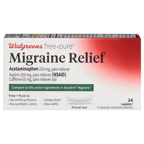 Walgreens Migraine Relief Caplets Walgreens