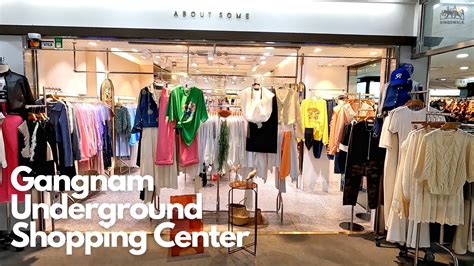 4K Korea Spring 2022 Fashion At Seoul Gangnam Underground Shopping