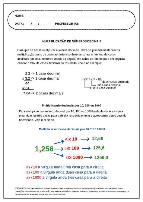 Multiplicacao Com Numero Decimal - 5