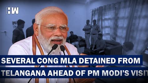 Headlines Several Telangana Congress Leaders Detained Ahead Of Pm Modi