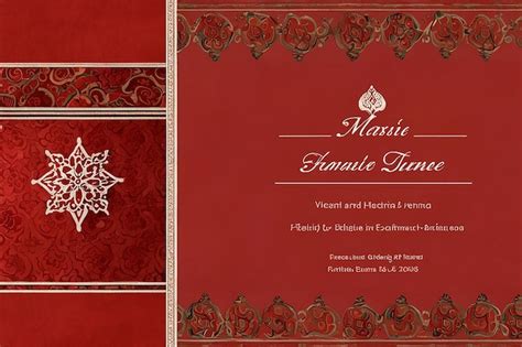 Page Mughal Wedding Card Design Pictures