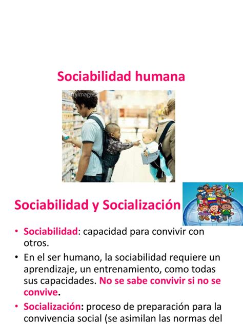 La Sociabilidad Humana Y Los Procesos De Socialización Pdf