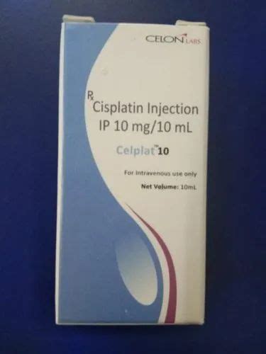 Cisplatin 10mg Celon Laboratories Ltd Celplat 10mg Injection