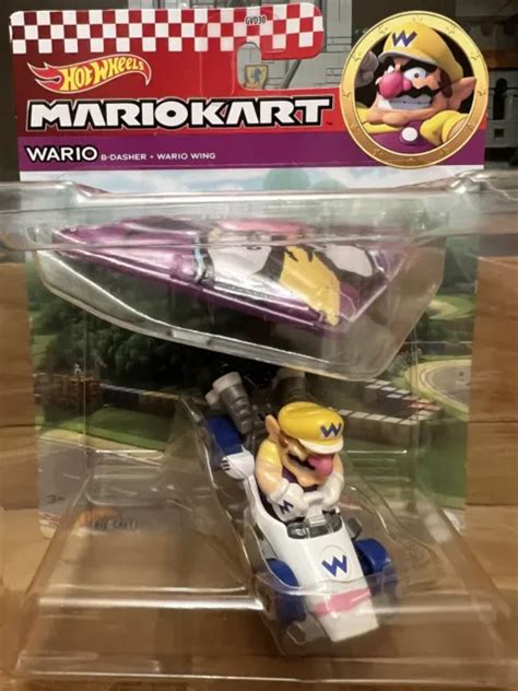 HOT WHEELS MARIO Kart Wario B Dasher Wario Wing Glider 1 64 SNES 19 08 PicClick UK