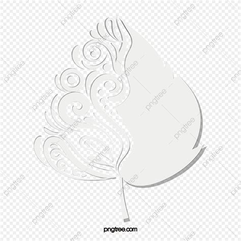 White Three Dimensional Paper Cut Wedding White Stereoscopic Paper