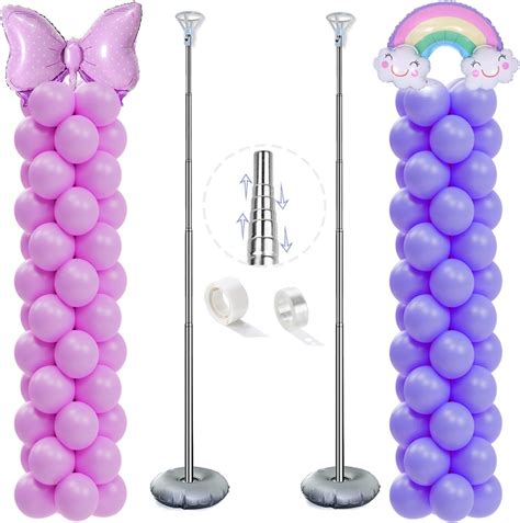 Amazon Gimcalo Balloon Column Stand Kit Set Of Ft Height