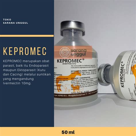 Jual KEPROMEC HOLLAND Injeksi 50 Ml Obat Kutu Scabies Gudig Cacing