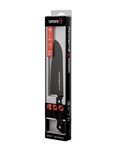 Couteau Santoku Samura Mod Le Shadow Lame Mm Boutique P Es