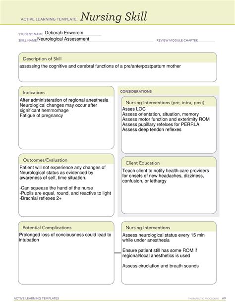 Preeclampsia Ati Template