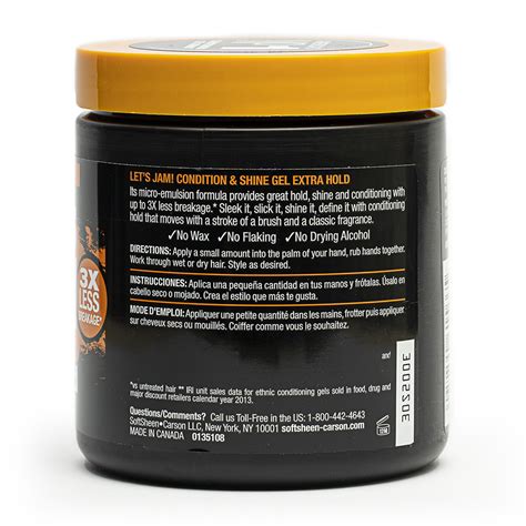 Let S Jam Condition Shine Gel Extra Hold 14oz Afroshop Sow