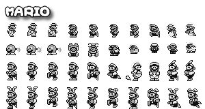 Super Mario Land 2: Six Golden Coins Sprites (Gameboy)