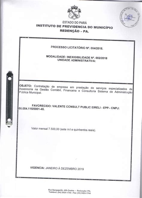 Licitação 004 2018 Contratação De Empresa Em Prestação De Serviços