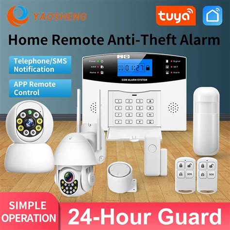 TUYA Smart Home GSM Alarmas De Seguridad Para El Hogar WIFI Alarma De