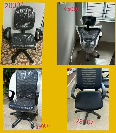 High Back Office Revolving Chairs Black At Rs 4500 In Chennai ID