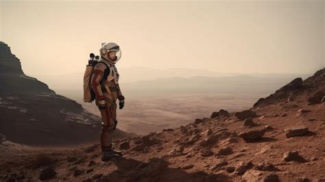 Premium Ai Image An Astronaut On Mars