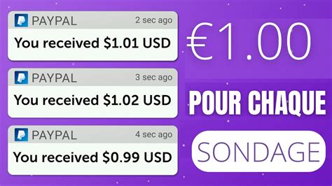 Gagner De L Argent Paypal En R Pondant Des Sondages Preuve De