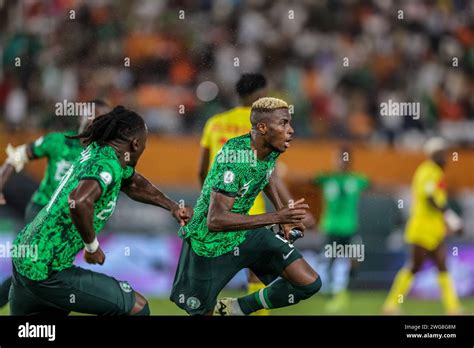 Abidjan Nigeria 2nd Feb 2024 Nigeria Vs Angola Quarter Final At