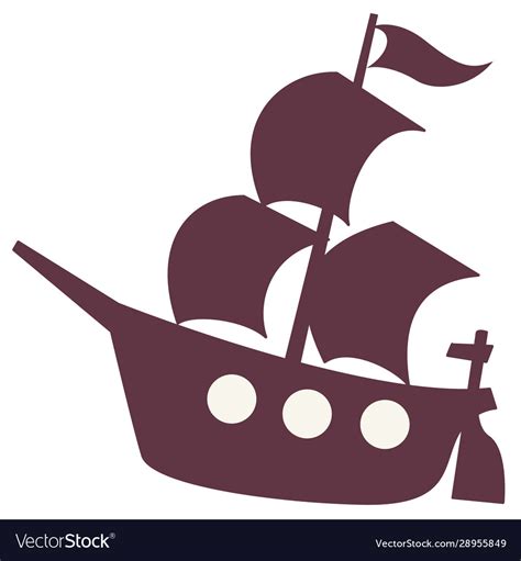 Pirate Ship Silhouette Clip Art