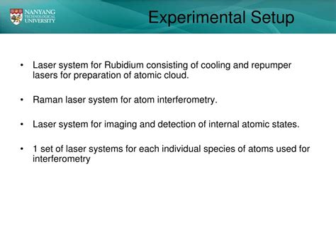 Ppt Laser System For Atom Interferometry Powerpoint Presentation