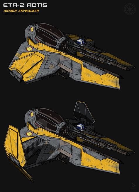 Anakin Skywalker S Eta 2 Actis Class Interceptor By Valdore17 Star Wars Vehicles Star Wars