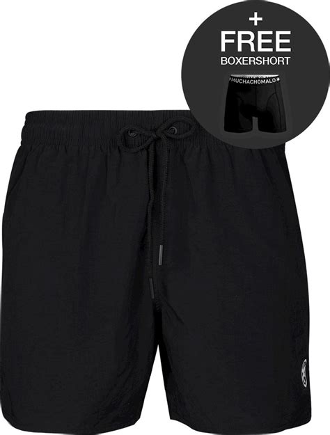 Muchachomalo Zwembroek Heren Incl Boxershort Zwart Maat XL