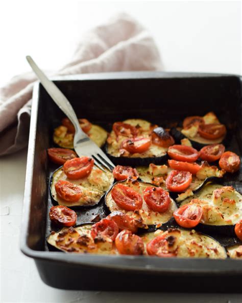 Gebackene Aubergine Mit Feta Und Tomaten Kochst Bchen