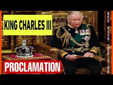 Proclamation Of King Charles Iii I Britain New Monarch Youtube