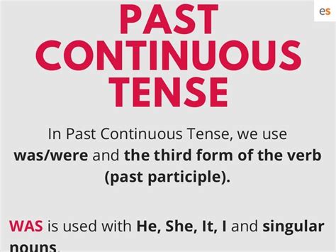 Past Continuous Tense Rules With Examples Design Talk