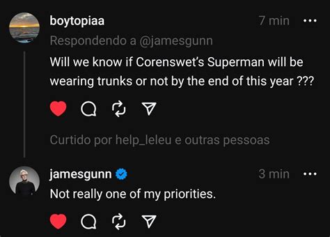 Superman Legacy James Gunn responde sobre a cueca no uniforme do herói