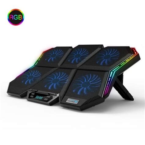 RGB Gaming Laptop Cooler Stand with 6 Fans Laptop Cooling Pad | Lazada PH