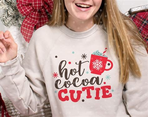 Hot Cocoa Cutie SVG File Christmas SVG Cut File Winter SVG Etsy