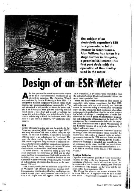 Esr capacitor-meter-project | PDF