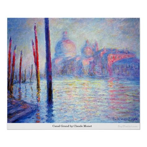 Canal Grand by Claude Monet Poster | Zazzle | Monet paintings, Monet ...