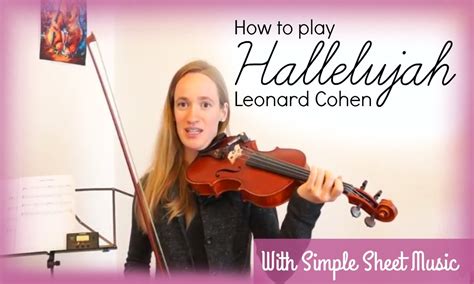 Hallelujah Leonard Cohen How To Play Easy Violin Tutorial Youtube