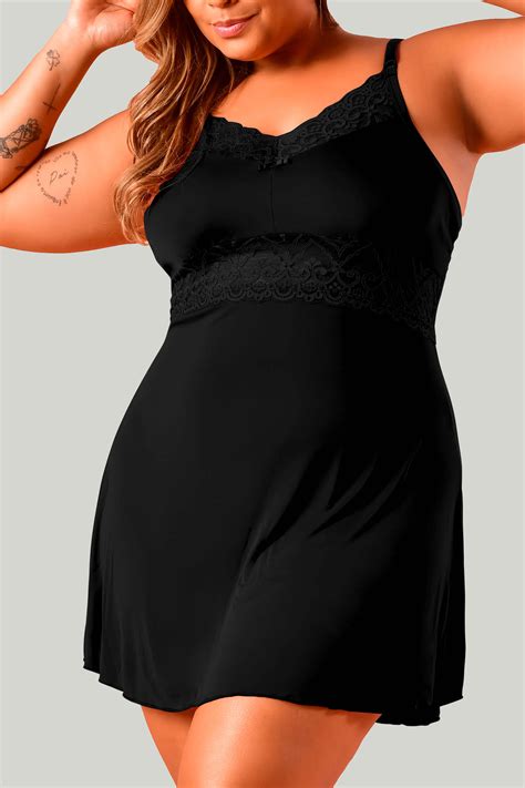 Camisola Ritati Confort Plus Size Liganete Renda Ritati Lingerie