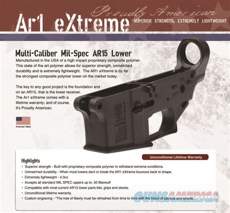 Fmk Ar Extreme Ar Polymer Lower For Sale At Gunsamerica