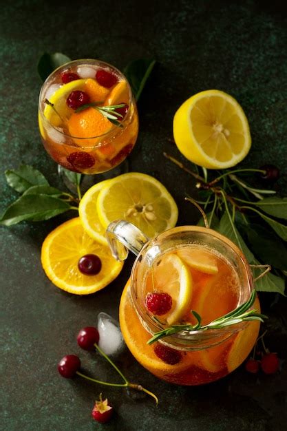 Sangr A Casera De Vino Refrescante O Ponche Con Frutas C Cteles De