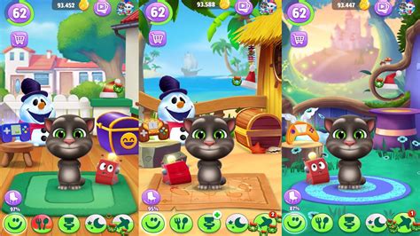 Friendly Town Vs Tropical Paradise Vs Fairytale Castle My Talking Tom