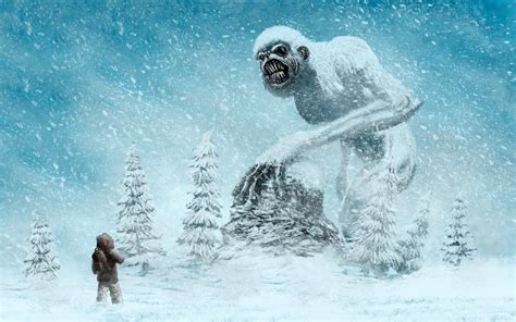 fantasy, snow, yeti, beings, 1080P, supernatural, monster HD Wallpaper