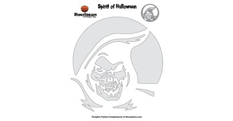 Grim Reaper Pumpkin Stencil Free Halloween Printables Popsugar