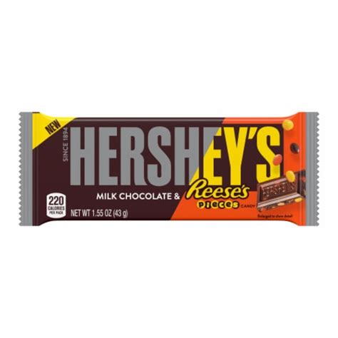 Hershey's Milk Chocolate & Reese's Pieces Candy Bar, 1.55 oz - Kroger