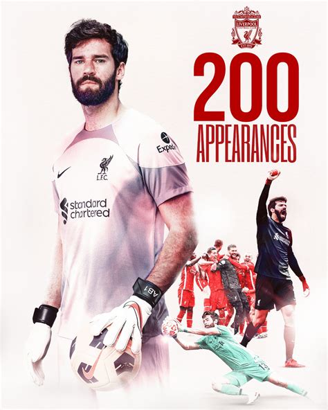 Liverpool Fc On Twitter Reds Appearances For Alissonbecker