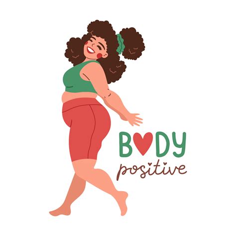 Body Positive Love Your Body Quote Flat Design Vector Illustration 10661227 Vector Art At Vecteezy