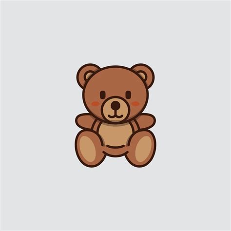 Cute Teddy Bear Vector Design 20687541 Vector Art at Vecteezy