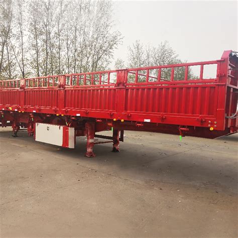 40FT Utility 3 Axle Cargo Container Sidewall Semi Truck Trailer China