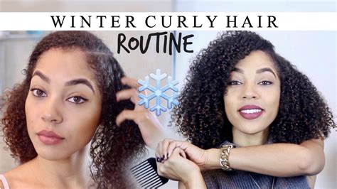 Winter Curly Hair Routine ️ Super Moisturized Wash And Go Youtube