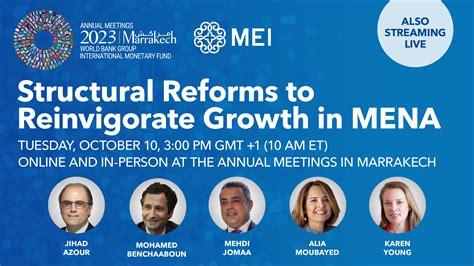 Imf Mei Panel On Structural Reforms To Reinvigorate Growth In Mena