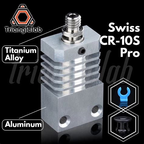 Trianglelab Swiss Cr10s Pro Hotend Upgrade Kit Precision Aluminum Heatsink Titanium Heat Break