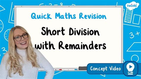 Free Short Division With Remainders Twinkl