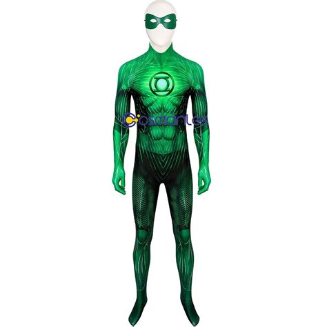 Superhero Hal Jordan Spandex Cosplay Suit Green Lantern 3d Printed